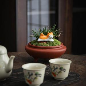 Lande japon tarzı dekoratif öğeler, sevimli hayvan serisi, köpek seramik el sanatları, stokta Chopstick tutucular, E - Product Image 3