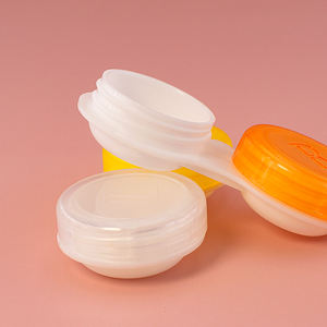 Estuche portátil de plástico rígido con compartimentos y diseño irregular <span class=keywords><strong>para</strong></span> gafas y lentes de contacto <span class=keywords><strong>para</strong></span> <span class=keywords><strong>astigmatismo</strong></span> - Product Image 4