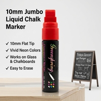 Lot de 12 marqueurs à craie liquide 10 mm pour verre, marqueur à eau pour fenêtre, écriture fluide, couleurs vives