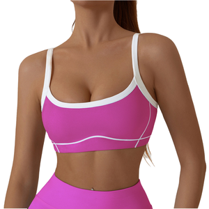 Soutien-gorge de sport léger de qualité supérieure pour femme, couleur nude, pour yoga, entraînement, gym, fitness, course à pied, pour adultes - Product Image 1