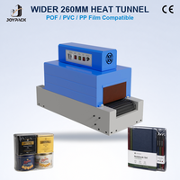 Machine d'emballage rétractable automatique Mesh 260 avec tunnel thermique pour film POF PVC, convoyeur maillé 4,5 kW 750 mm pour l'emballage de sachets de fruits secs