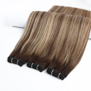 Extensioni per capelli umani Remy con cuticole allineate Honor Hair, <span class=keywords><strong>biondo</strong></span> <span class=keywords><strong>chiaro</strong></span> e balayage, con trama a macchina - Product Image 1