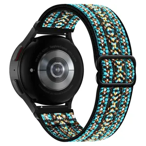 Nylon 20mm 22mm Armband für Tic Watch GTW/GTX S2 E2 Band für Tic Watch Pro <span class=keywords><strong>3</strong></span> Ultra 2021 GPS/LTE Geflochtene Schlaufe Weiches Armband - Product Image 5