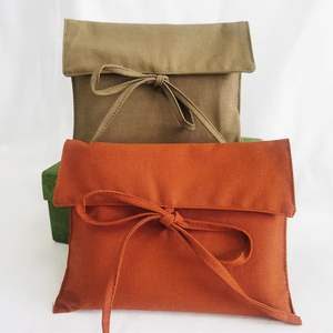 Sac d'emballage en coton biologique écologique pour <span class=keywords><strong>vêtements</strong></span>, sac à main, sac en coton naturel avec logo personnalisé imprimé, pochette en coton muslin anti-poussière - Product Image 3