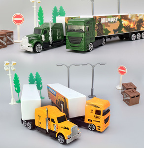 Camión de juguete de metal fundido a presión 1:64 con logo personalizado, modelo de camión de aleación, camión de contenedores americano de alta calidad para niños, juguetes de metal fundido a presión. - Product Image 6