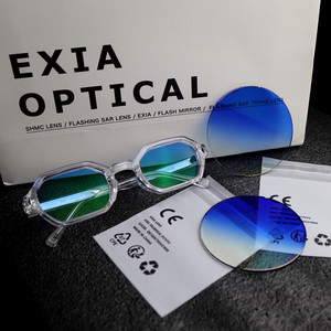 EXIA <span class=keywords><strong>E9C</strong></span> Sonnenbrille UV400 Gläser Blau abgestufte Farbe SHMC CR39 Harz linse Basis kurve 2 - Product Image 5