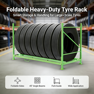 Estante Vertical <span class=keywords><strong>para</strong></span> Neumáticos de Auto TER <span class=keywords><strong>para</strong></span> Tienda Minorista, Garaje, Comercial, de Cinco Niveles, con Estantes Removibles, Alta Visibilidad y Organización - Product Image 1