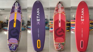 กระดานแพดเดิลบอร์ดแบบเป่าลม CE OEM สำหรับกีฬาทางน้ำ รุ่น Sub Ultra Wide สำหรับตกปลา ขนาด 35 นิ้ว สำหรับครอบครัว CT08 พร้อมอุปกรณ์เสริมครบชุด - Product Image 4