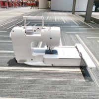 Machine à coudre et à broder électrique miniature JUKKY 890B pour la maison, avec 75 options de motifs de broderie, idéale pour les débutants en bricolage.