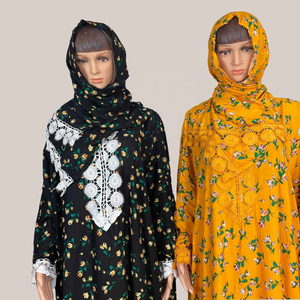 Vêtements de prière islamiques de choix en gros, robe abaya en rayonne <span class=keywords><strong>pour</strong></span> filles musulmanes <span class=keywords><strong>pour</strong></span> la prière avec un foulard, thobe abaya - Product Image 2