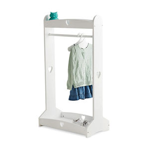 Personnalisé blanc autoportant enfants <span class=keywords><strong>costume</strong></span> <span class=keywords><strong>cintre</strong></span> garde-robe habiller station enfants placard de rangement porte-vêtements et rail - Product Image 2
