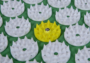 Hoge Kwaliteit Magneten Acupressuur Mat Katoen + Spons Acupressuur Massage Mat Ronde Nail Aangepaste Spikes Kleur Mat - Product Image 4