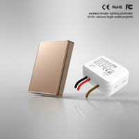 Kit de contrôle d'éclairage sans fil sans câblage, équipement de gestion de l'éclairage intelligent pour la maison, interrupteur mural intelligent connecté Tuya