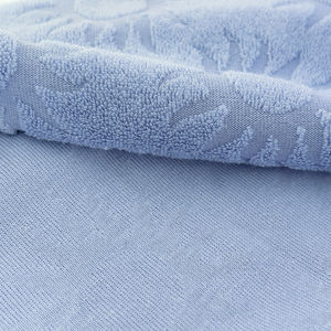 Tissu jacquard en maille bleu clair, respirant et absorbant, 75% coton, 25% polyester, pour serviettes, pantalons de plage, shorts pour filles et garçons - Product Image 2