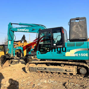 Mejor Precio, Marca Original Sunward SWE150E SWE100, Mini Excavadora Usada de 15 Toneladas, Máquina Excavadora de Construcción Usada de Marca Reconocida en Venta - Product Image 3
