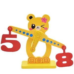 new trending wooden numbers fruit balance toy educational toys Special offer Customized stack tower beam Children game toy