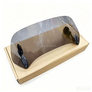 Extensión Universal para Parabrisas de Motocicleta WANOU, Deflector de Viento Transparente Ajustable con Clip - Product Image 4