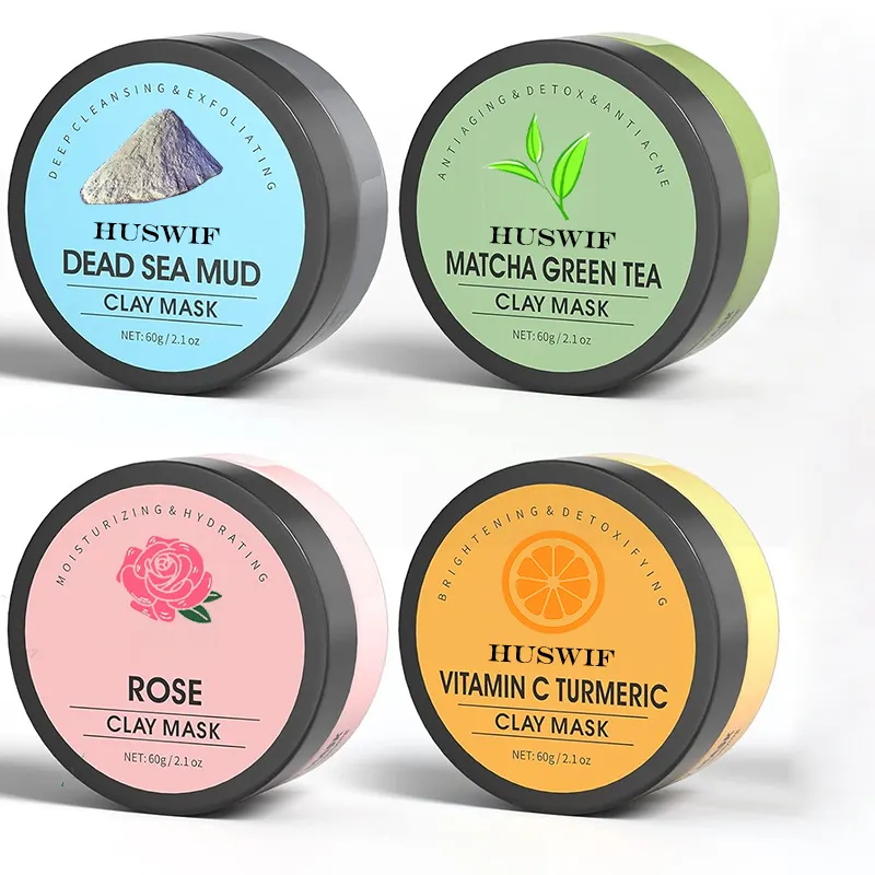 Top Dead Sea & Green Tea Rose Clay Mud Mask Deep Pore Cleansing Reduce Blackheads Acne Dark Spots Oil Control and Radiant Skin