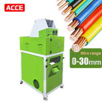Machine de recyclage de fil de cuivre ACCE avec moteur, granulateur pour usage domestique, pour câbles de cuivre usagés, capacité 50-80 kg/h, certifiée CE