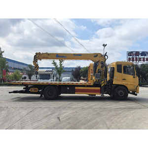 <span class=keywords><strong>Camion</strong></span> de dépannage à plateau Dongfeng Tianjin, diesel, manuel, avec grue rotative de 10 tonnes pour le sauvetage routier - Product Image 6