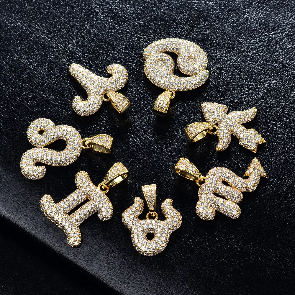 Оптовая Продажа 925 стерлингового серебра зодиака ожерелье ювелирных изделий украшениями 18k позолоченные зодиака кулон