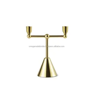 高品质烛台黄铜烛台，用于家庭装饰中心