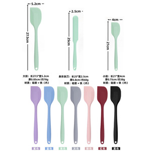 Spatule en silicone, couteau à pâtisserie, ensemble d'outils pour étaler le beurre, résistant au four et au lave-vaisselle, pour la pâtisserie - Product Image 2