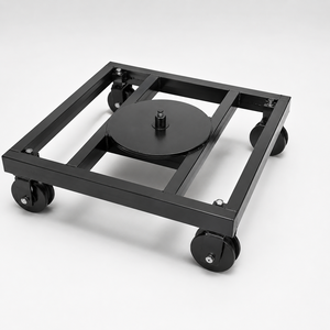 Plataforma giratoria industrial con estructura de acero de alta resistencia y ruedas para aplicaciones de manejo de materiales - Product Image 2