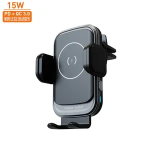 Vina Qi caricatore per auto Wireless per iPhone 14 13 per Samsung S21 S20 15W caricatore Wireless veloce supporto per auto