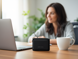 Tarjetero multifuncional de material completo para mujer, cierre de cremallera de 4 pulgadas, estilo minimalista - Product Image 2