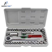 40pcs personnalisable OEM 3/8*21MM Spark Sleeve Ratchet Car Drive Socket Wrench Set Hard Tool Kit