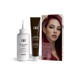 Crème colorante semi-permanente pour cheveux 40 ml Crème colorante avec 40 ml de révélateur pour la couverture des cheveux gris - Product Image 4