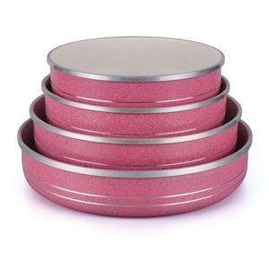 Aluminum Non-Stick Pizza Pan Set Round Baking Pan Flat Pan Eco-Friendly Oven Safe Pie Tools - Product Image 1