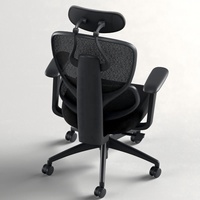 Nouvelle chaise de bureau exécutive ergonomique moderne en maille, pivotante et inclinable, avec accoudoirs 4D, appui-tête 3D et repose-pieds, en plastique robuste pour bureau à domicile