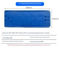 Bateau/Kayak personnalisé en rotomoulage avec coque en PE/PVC, taille 11,6x0,8m