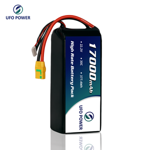 Profesyonel kullanım için uzun uçuş süresi ile şarj edilebilir 17000mah 22.2v 30c 377.4wh Li-ion pil akıllı Drone pili - Product Image 2