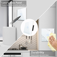 Bingoelec Interrupteur intelligent pour rideaux, variateur de lumière, tactile, Zigbee WiFi, télécommande murale, compatible Tuya