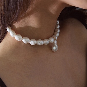 Vente en gros 2025 vente chaude femmes collier de perles baroques bijoux - Product Image 4