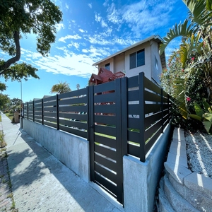 Shengjie hàng rào cửa khóa cửa và hàng rào cột thiết kế tùy chỉnh điện trượt cổng với hàng rào - Product Image 3