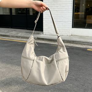 Women's Canvas Handled Hobo <b>Bag</b> with Shoulder Length Handle Lightweight & <b>Large</b> Capacity Crescent Shape Casual Daily <b>Crossbody</b> - Product Image 3