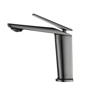 Grifo de Lavabo de Baño de Cobre Negro, de una Sola Unidad, con Elevación Activada, Presurizado, Agua Fría y Caliente, a Prueba de Salpicaduras, para Mueble de Baño - Product Image 1
