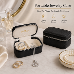 Étuis de voyage pour bijoux avec fermeture éclair et logo personnalisé, en tissu durable, pour cadeaux de mariage, enterrement de vie de jeune fille et autres occasions, vente en gros - Product Image 3