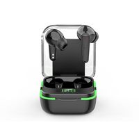 Earphone TWS Gaming Berkualitas Tinggi Tahan Air untuk 5.3 IPX-4 Nirkabel dengan Indikator LED, Waktu Putar 5-7 Jam, Desain Sport In-Ear
