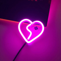 Lampe à panneau néon LED avancée pour fenêtre de voiture arrière élégante Automobile lumière décorative élégante atmosphère de chagrin nouvel état