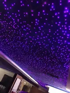 Iluminación interior de fibra óptica para vestíbulo de Hotel, Estrella estrellada para techo de cine, decoración de coche