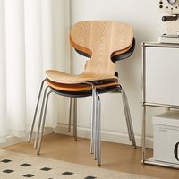 Chaise de salle à manger en bois massif de style nordique du milieu du siècle pour la maison, le salon, les cafés et les tables à manger