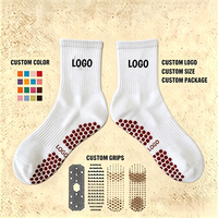 Chaussettes de trampoline personnalisées antidérapantes avec logo, compression et volants pour enfants, idéales pour le yoga et le Pilates