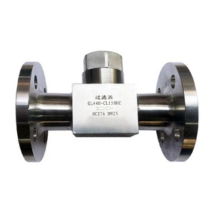 Filtre de type T en acier Hastelloy TA2 2205 2507 DN25 ANSI150 résistant aux acides, aux alcalis et à la corrosion HC276 - Product Image 1