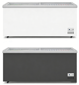 Congélateur coffre commercial à température unique avec couvercle en verre <span class=keywords><strong>et</strong></span> affichage horizontal, à économie d'énergie, pour supermarché <span class=keywords><strong>et</strong></span> aliments surgelés - Product Image 2