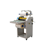 Machine de laminage à chaud automatique électrique numérique à chauffage à l'huile CHENGYUE CYSNFM390A, peut ajouter un système de rembobinage et de lissage de la feuille